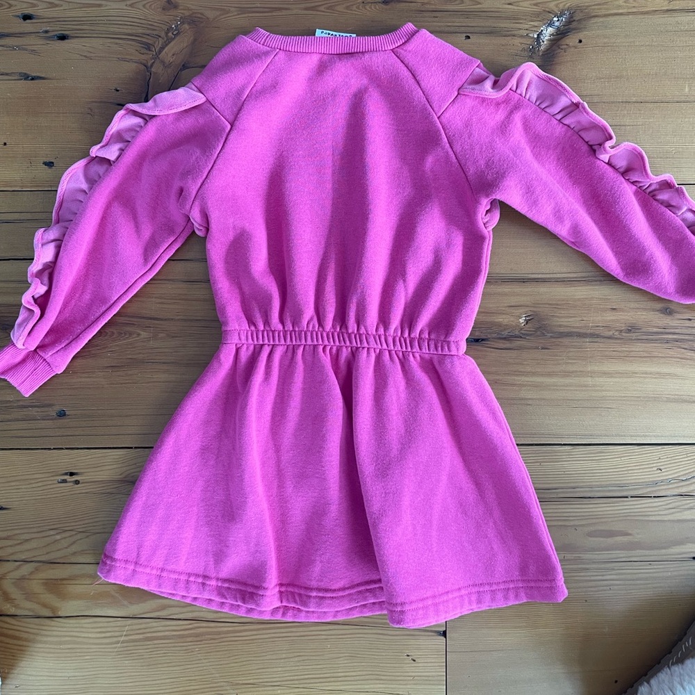 Pink Ruffled Kids Dress - Picture 3 of 3